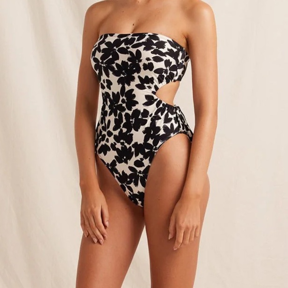 Peony Jardin Strapless Cut Out Onepiece